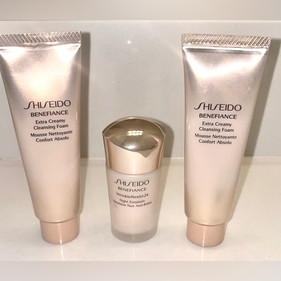 Shiseido Other - NEW! SHISEIDO 3-PC BENEFIANCE Luxury Skincare Set - Foam Wash & Night Emulsion